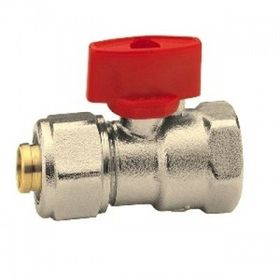 Eca 102122031 1/2 Pex Kırmızı Volanlı Rakorlu Mini Küresel Valf