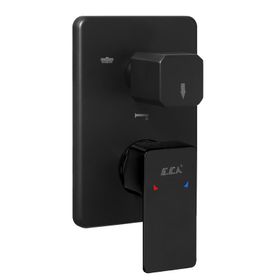 Eca 102167351C1-K Sıva Üstü 3 Yollu Mat Siyah Royal Ankastre Banyo Bataryası