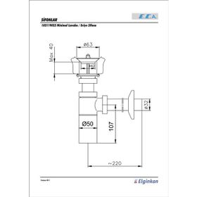 ECA 2102119023 Minimal Lavabo-Eviye Sifonu