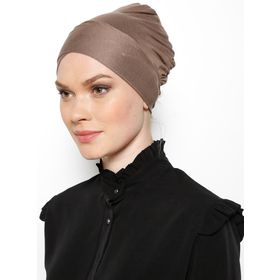 Ecardin 217766 Koyu Vizon XL Çapraz Bağcıklı Bone
