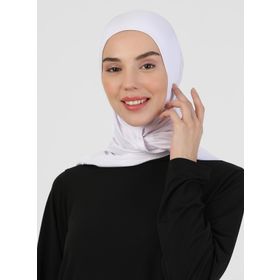 Ecardin 413902 Beyaz Hijab Spor Deniz Bonesi
