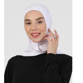 Ecardin 413902 Beyaz Hijab Spor Deniz Bonesi