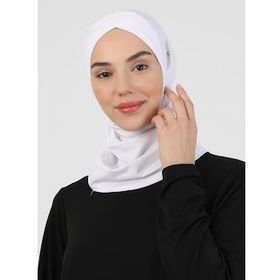 Ecardin 413902 Beyaz Hijab Spor Deniz Bonesi