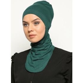 Ecardin 476620 Pratik Hijab Bone -Zümrüt Yeşili