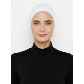 Ecardin 85511 Dikişsiz Bone -Beyaz