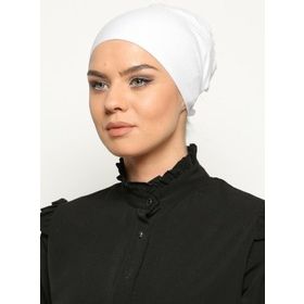 Ecardin 85511 Dikişsiz Bone -Beyaz