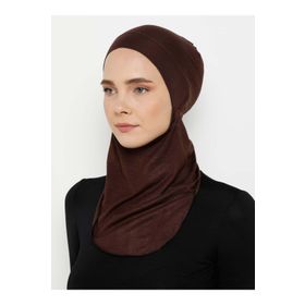 Ecardin 85532 Pratik Hijab Bone -Koyu Kahve