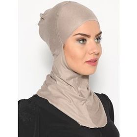 Ecardin Açık Vizon Boyunluklu Hijab Bone