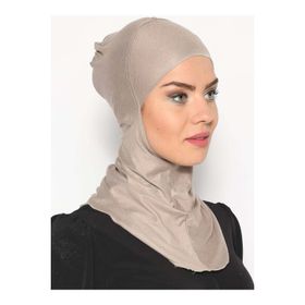 Ecardin Açık Vizon Boyunluklu Hijab Bone