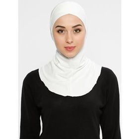 Ecardin Ekru Büyük Hijab Çapraz Bone