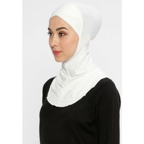 Ecardin Ekru Büyük Hijab Çapraz Bone