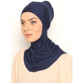 Ecardin Lacivert Boyunluklu Hijab Bone
