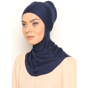 Ecardin Lacivert Boyunluklu Hijab Bone