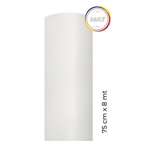 Ecce 75x8 m Mat Beyaz Yapışkanlı Folyo
