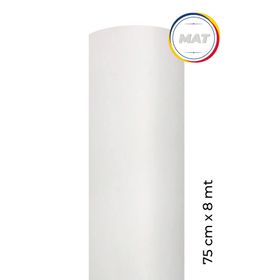 Ecce 75x8 m Mat Beyaz Yapışkanlı Folyo