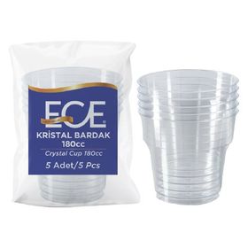 Ece 180 cc 5'li Kristal Bardak