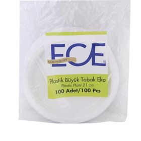Ece 21 cm 100'lü Plastik Tabak