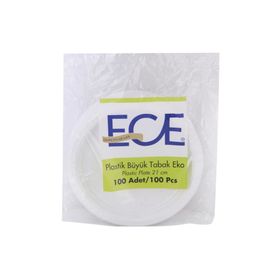 Ece 21 cm 100'lü Plastik Tabak