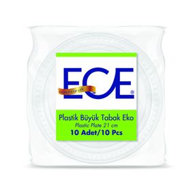 Ece 21 cm 10'lu Plastik Tabak