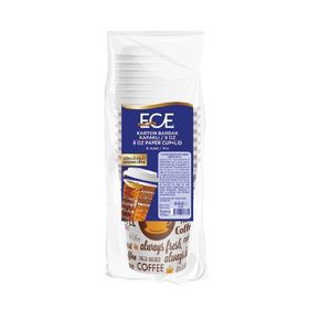 Ece 8'li Kapaklı Karton Bardak