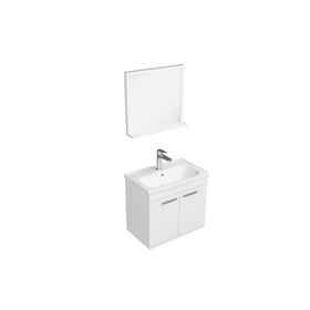 Ece Banyo Rubino Beyaz 60 cm Kare Lavabolu Banyo Dolabı