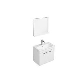 Ece Banyo Rubino Beyaz 60 cm Kare Lavabolu Banyo Dolabı