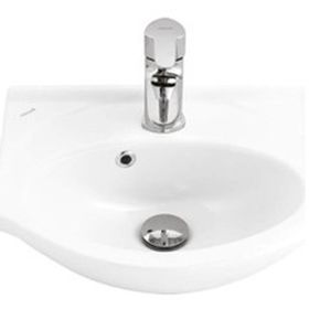 Ece Banyo Tek Parça 35 cm Delikli Lavabo Batarya