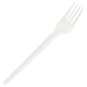 Ece Eko Beyaz 100'lü Plastik Çatal