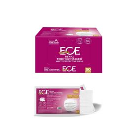Ece Full Ultrasonik Meltblownlu 50'li Maske siyah