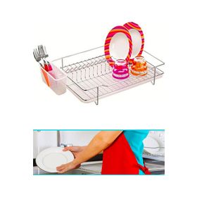 Ece Metal Tek Katlı Yonca Tabaklık Bulaşıklık