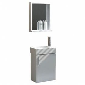 Ece Slim Beyaz 45 cm Banyo Dolabı