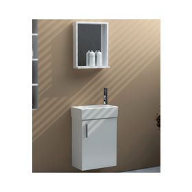 Ece Slim Beyaz 45 cm Banyo Dolabı