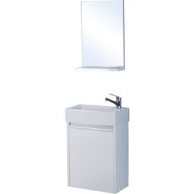 Ece Slim Beyaz 45 cm Banyo Dolabı