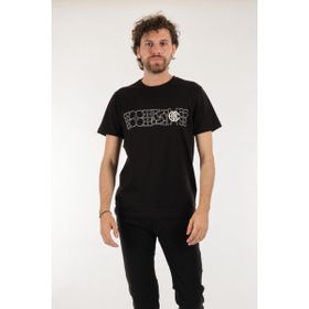 Ecer 65682212 Siyah Bisiklet Yaka Baskılı Erkek T-Shirt