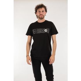 Ecer 65682212 Siyah Bisiklet Yaka Baskılı Erkek T-Shirt