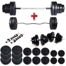 Ecgspor 108 kg Halter Seti ve Dambıl Seti Ağırlık Seti Fitness Seti Z Bar