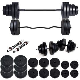 Ecgspor 108 kg Halter Seti ve Dambıl Seti Ağırlık Seti Fitness Seti Z Bar