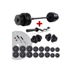 Ecgspor 108 kg Halter Seti ve Dambıl Seti Ağırlık Seti Fitness Seti Z Bar