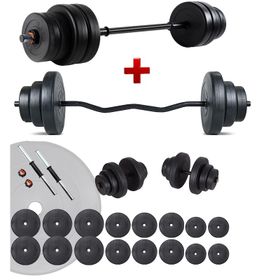 Ecgspor 108 kg Halter Seti ve Dambıl Seti Ağırlık Seti Fitness Seti Z Bar