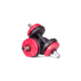 Ecgspor 16 kg Dambıl Seti Kırmızı Siyah 6in1 Fitness Seti