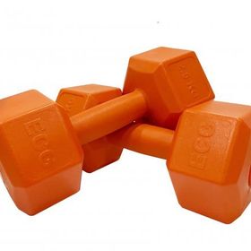Ecgspor 2x2.5 kg Altıgen Turuncu Dambıl Seti