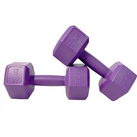 Ecgspor 2x2 kg Altıgen Mor Dambıl Seti
