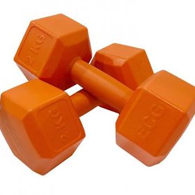 Ecgspor 2x2 kg Altıgen Turuncu Dambıl Seti