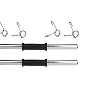 Ecgspor 2x40 cm Krom Dambıl Barı + 4 Adet Çelik Sıkıştırma