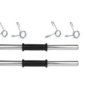 Ecgspor 2x40 cm Krom Dambıl Barı + 4 Adet Çelik Sıkıştırma