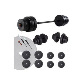 Ecgspor 35 kg Halter Seti ve Dambıl Seti Ağırlık Fitness Seti