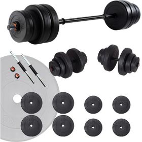 Ecgspor 35 kg Vinyl Halter Dambıl Seti Fitness Seti Ağırlık Seti