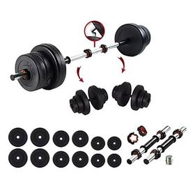 Ecgspor 38 kg Multifonksiyonel Halter Seti ve Dambıl Seti Ağırlık Fitness Seti