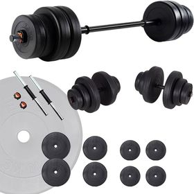 Ecgspor 45 kg Vinyl Halter Dambıl Seti Fitness Seti Ağırlık Seti