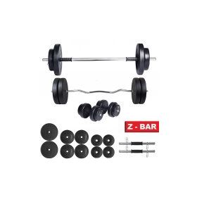 Ecgspor 58 kg Halter Seti ve Dambıl Seti Ağırlık Seti Fitness Seti Z Bar